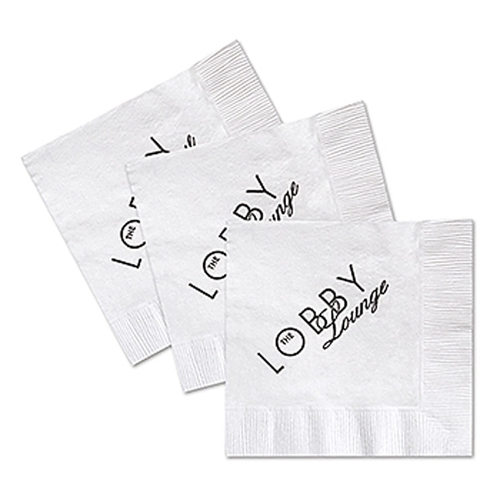 Main photo of Custom Beverage Facial 1 Ply Napkin