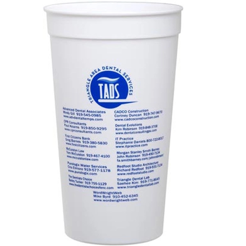 Main photo of Smooth White 32 Ounce Stadium Cup