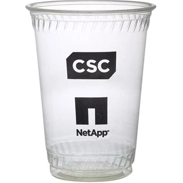 Clear color option for Eco Friendly Soft Sided 10 Ounce Plastic Cup