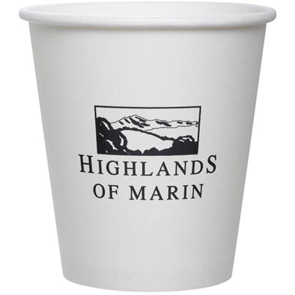 White color option for Squat 10 Ounce Hot Cold Paper Cup