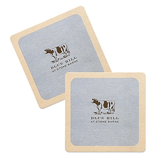 White color option for 35 40 Point White Pulpboard Mat Coaster   Offset