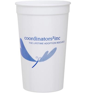 Photo of Smooth 22 Ounce White Stadium Cup