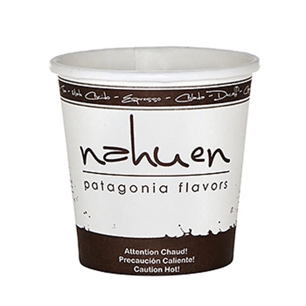 White color option for 4 Oz Paper Hot Cup   Flexographic Printing