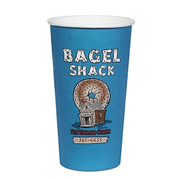 White color option for 20 Oz Paper Hot Cup   Flexographic Printing