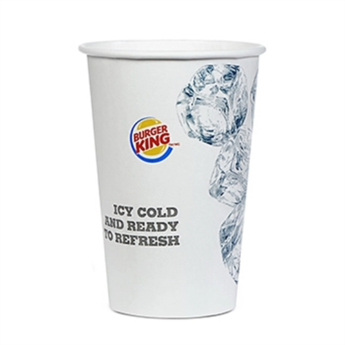 Main photo of 16 Oz Double Poly Paper Cold Drink Cup   Flexo Printing