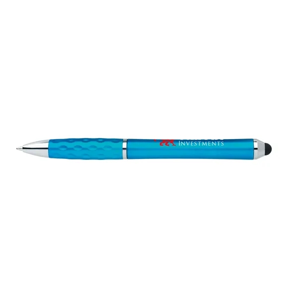Turquoise/Black Ink color option for Tev Metallic Stylus Pen