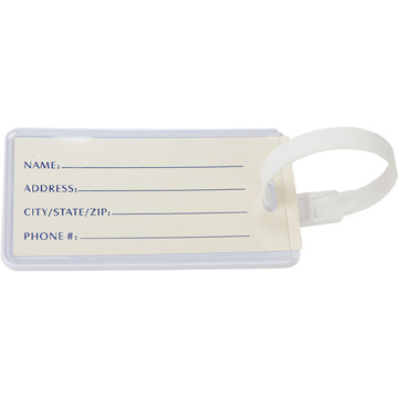 White color option for Basic Luggage Tag