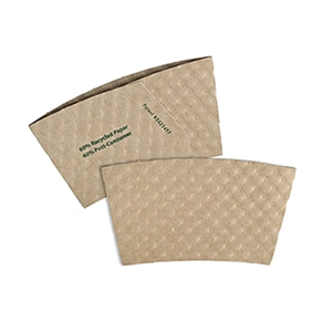 Photo of Small Kraft Hot Cup Sleeves   Flexographic Printed