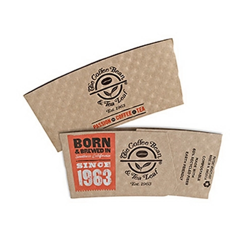 Main photo of Large Kraft " Econo" Hot Cup Sleeves   Flexographic Printed
