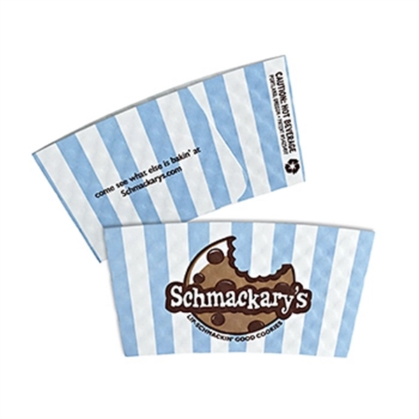 White color option for Large White Hot Cup Sleeves   Flexographic Printed