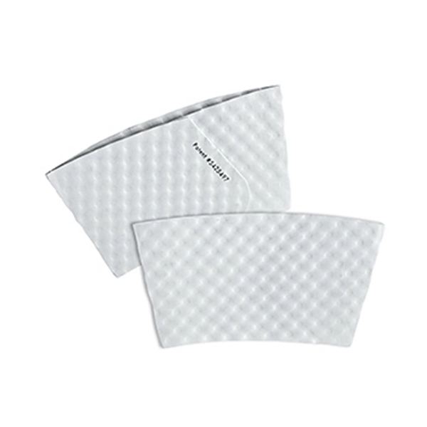 White color option for Small White Hot Cup Sleeves   Flexographic Printed