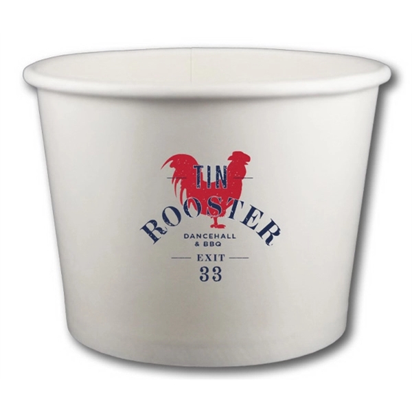 White color option for 16 Oz. Paper Dessert/Food Cups   Quick Ship