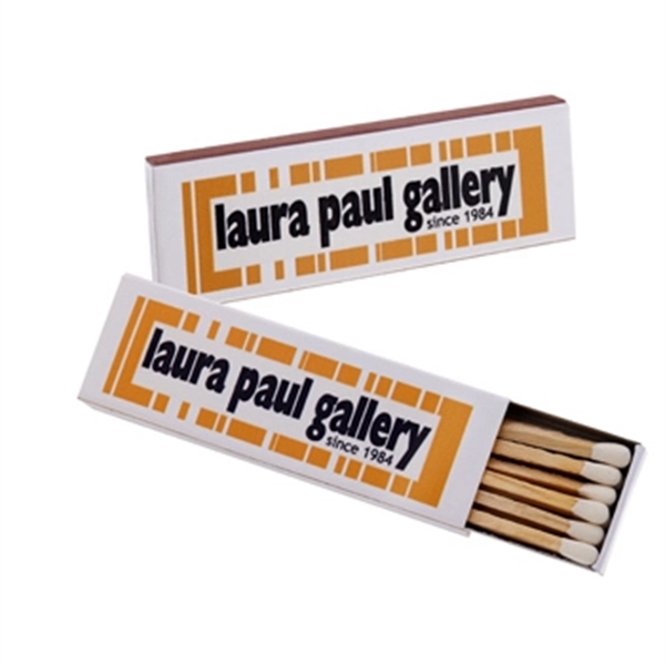 White color option for Full Color, Short Run Matchboxes With 3 Inch Matchsticks
