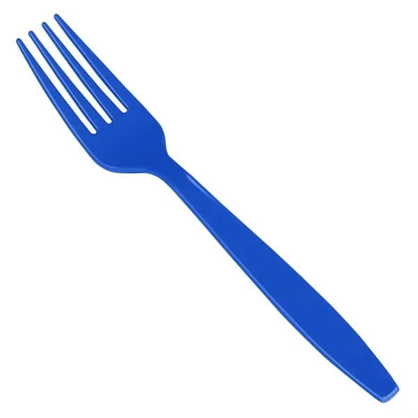 Cobalt Blue color option for Colorware Plastic Fork