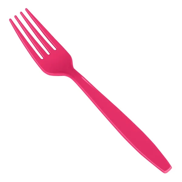 Hot Magenta Pink color option for Colorware Plastic Fork