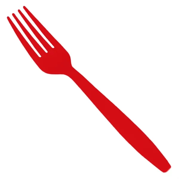 Red color option for Colorware Plastic Fork