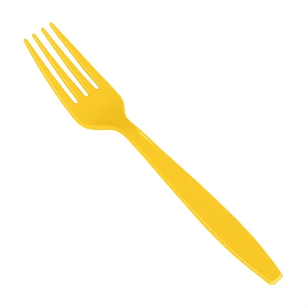 School Bus Yellow color option for Colorware Plastic Fork