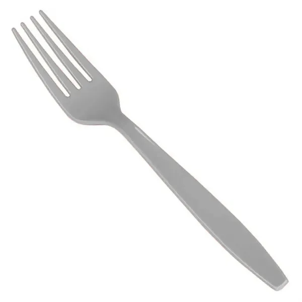 Silver Gray color option for Colorware Plastic Fork