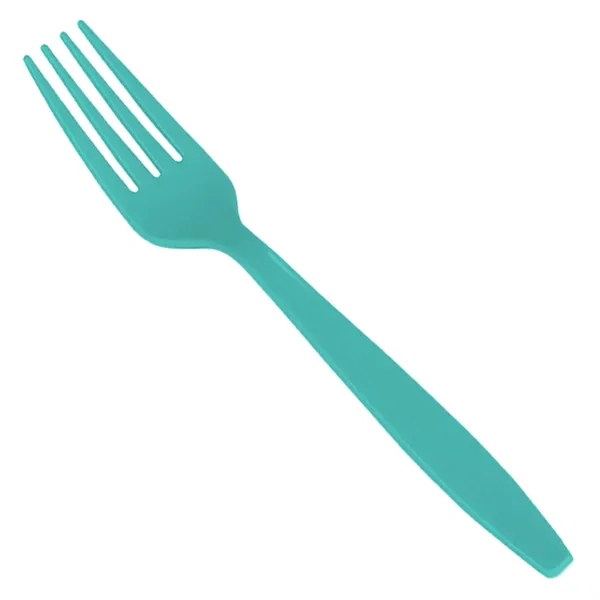 Teal Blue color option for Colorware Plastic Fork