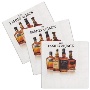 Photo of 2 Ply, White, Digital Full Color Beverage Napkin