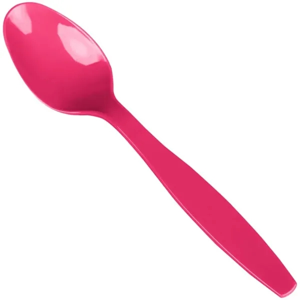 Hot Magenta Pink color option for Colorware Plastic Spoon