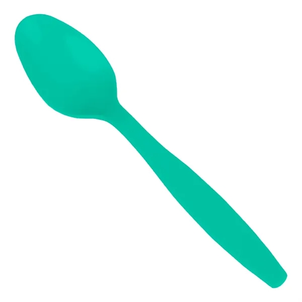 Teal Blue color option for Colorware Plastic Spoon