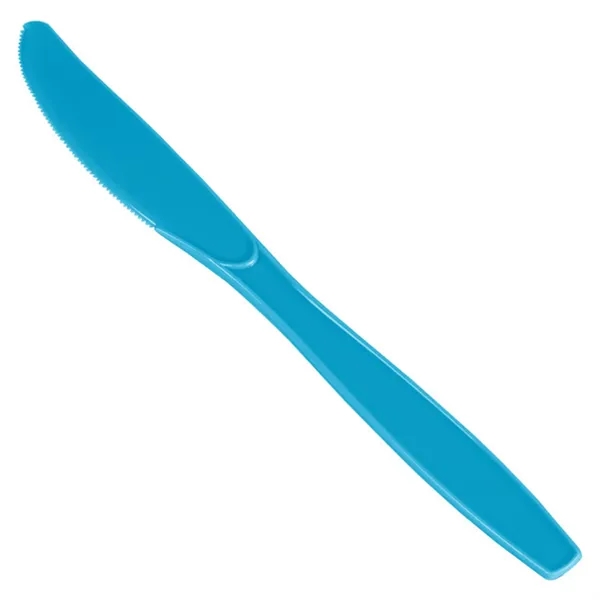 Turquoise Blue color option for Colorware Plastic Knife