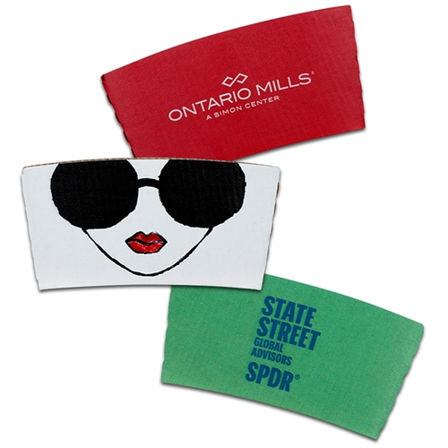 Photo of White Coffee Cup Sleeves   Digital Print