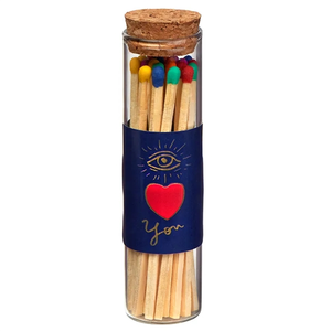 Photo of Ablaze, Glass Match Stick Jar   W/ Full Color Label   20 Ct