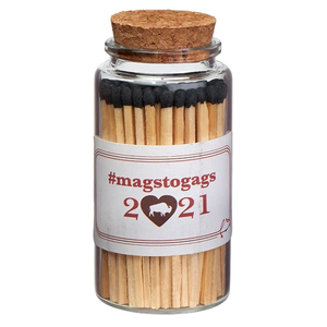 Photo of Aglow, Glass Match Stick Jar   W/ Full Color Label   80 Ct.
