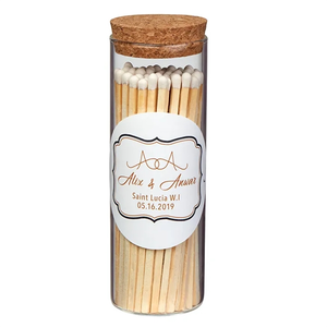 Photo of Alight, Glass Match Stick Jar   W/ Full Color Label   48 Ct.