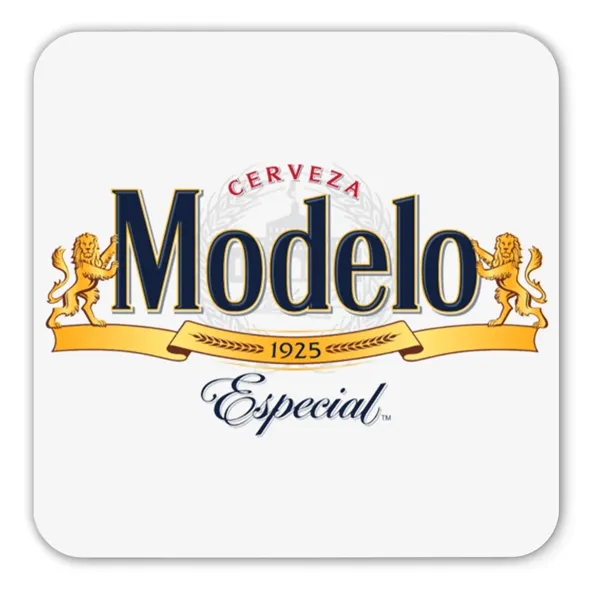 White color option for 60 Pt. Pulpboard Coaster, 3.5" Square, Digital