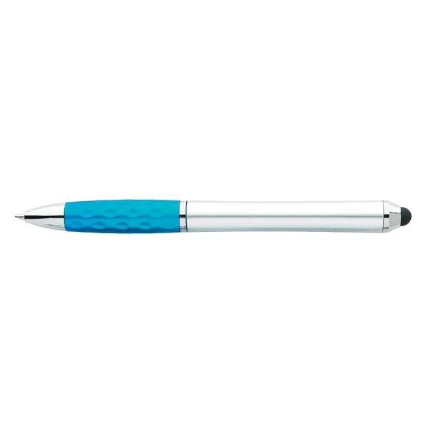 Turquoise/Black Ink color option for Tev Silver Stylus Pen