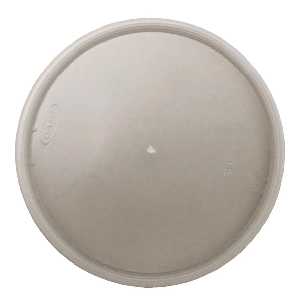 Clear color option for 12 Oz. Foam Food Container Lid, Flat