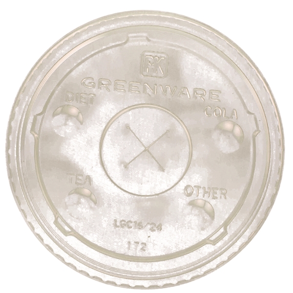 Clear color option for 12 Oz. 24 Oz. Eco Straw Slotted Lid