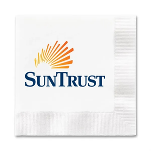 Photo of 3 Ply White Beverage Napkin, Digital