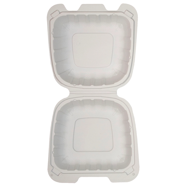 White color option for Eco Friendly Takeout Container (6"X6")