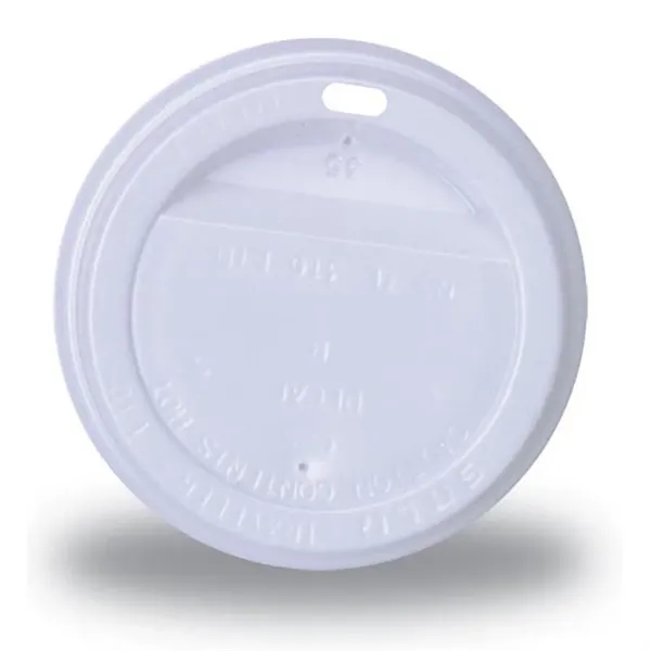 White color option for 12 Oz.   20 Oz. Paper Cup Traveler Lid   High Line