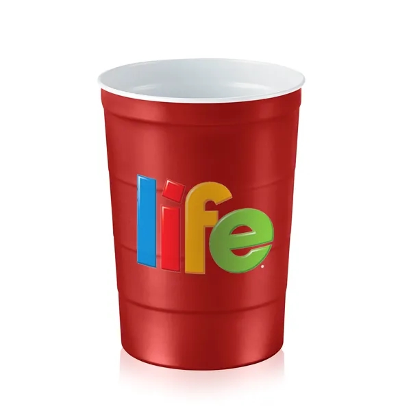 Red color option for 16 Oz. Digital Steel Party Cup