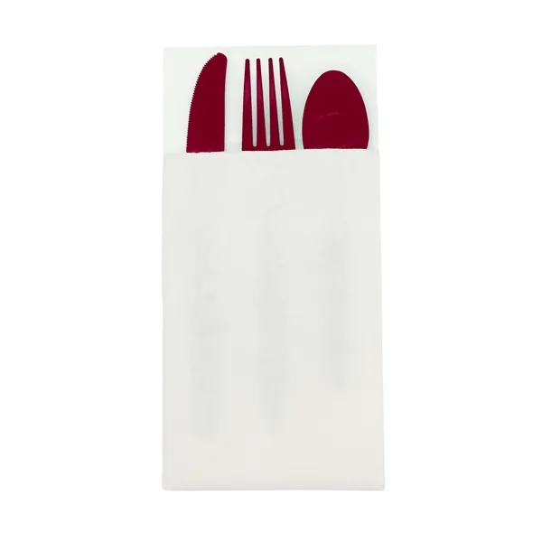 Burgundy Red color option for Pocket Napkin Set