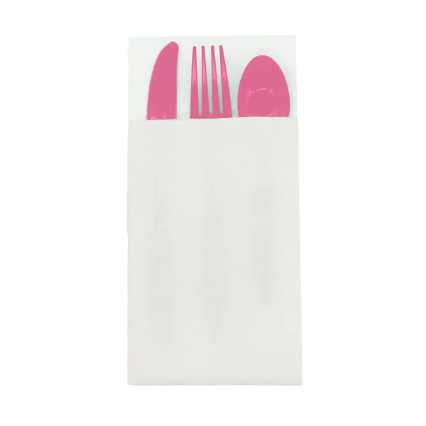 Candy Pink color option for Pocket Napkin Set