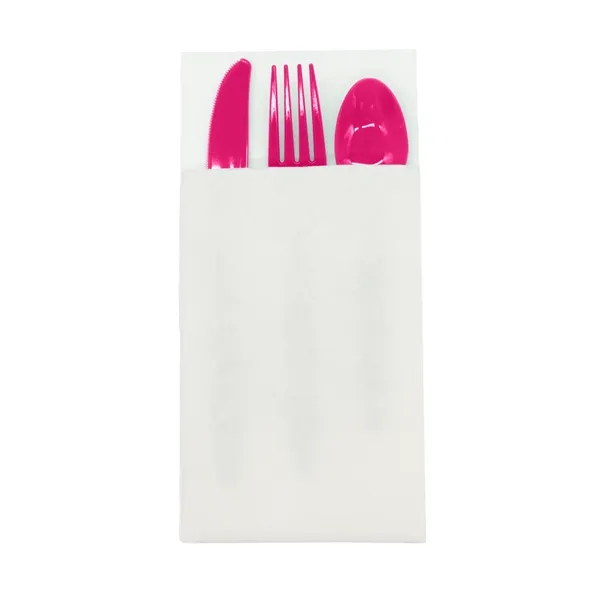 Hot Magenta Pink color option for Pocket Napkin Set