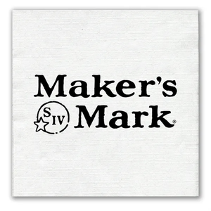 Photo of 1 Ply White Beverage Napkin   Linen Embossed, Fsc Certified