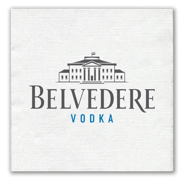 White color option for 1 Ply White Beverage Napkin   Linen Embossed, Fsc Certified