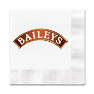 Photo of 1 Ply White Beverage Napkin, Digital, Fsc Certified