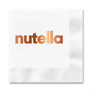 Photo of Foil Stamped 1 Ply White Luncheon Napkin, Fsc Certified