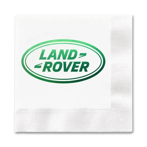 Photo of Foil Stamped 3 Ply White Beverage Napkin, Fsc Certified