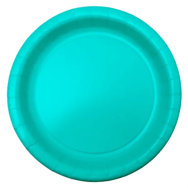 Teal Lagoon Blue color option for 9" Colorware Paper Plate
