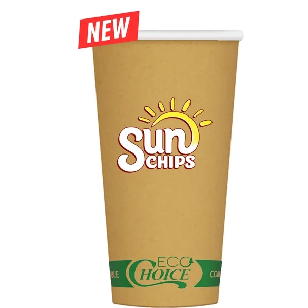 Kraft Brown color option for 20 Oz. Kraft Paper Cup, Digital