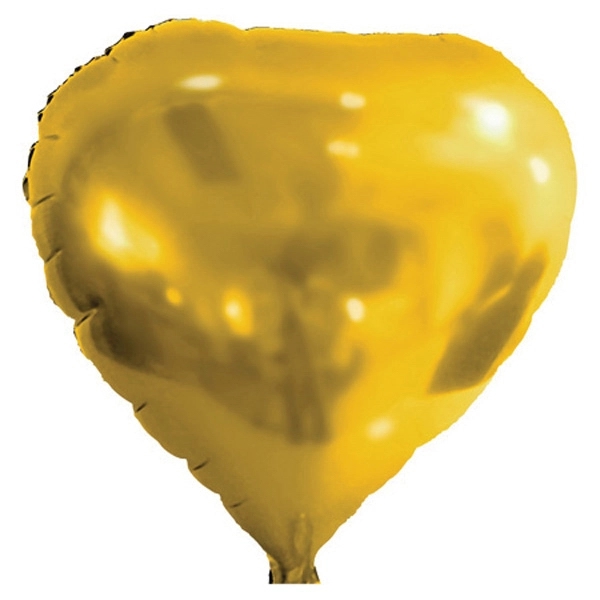 Gold Sateen color option for 17" Shaped Foil Balloon Heart